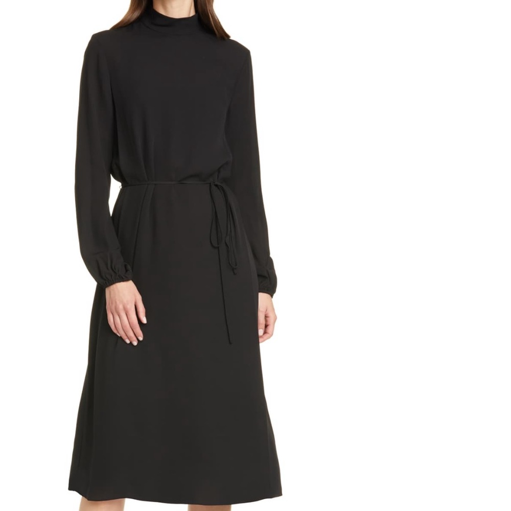 BNWT Theory Mock Neck Midi Dress - Size 4